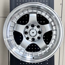 15" IPW 009 S1 3P STYLE WHEELS RIMS 4X114.3 FITS 1989-1994 240SX S13 2.4