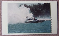 Vintage 1985 Executone Thunderboat World Series Races Photo Schedule Card