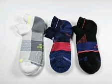 Bombas Hex-Tec Athletic Ankle Socks Lot Of 3 Pairs Size M