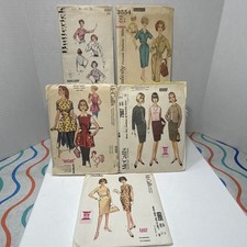 Butterick Simplicity McCall's Vintage Original Women's Sewing Patterns Lot of 5