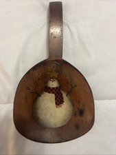 Christmas Hand Painted Decorative Wooden Ladle Spoon Rest
