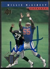 1994 Upper Deck Willie McGinest Rookie Auto New England Patriots #8