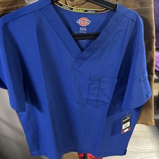 Dickies Scrubs EDS Essentials M Men V Neck Top DK635 GAB blue Fast Ship