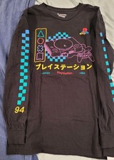  PlayStation 1994 Japanese Graphic Black Long...