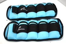 Sportneer Adjustable Ankle Weights 1 Pair 1-5 lbs Per Leg Weight Black & Blue