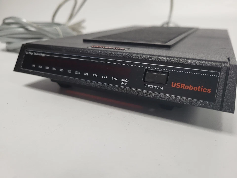 Módem externo de acceso telefónico US Robotics 3453C Courier 56K* V.92 con adaptador de corriente Foto 4 de 4