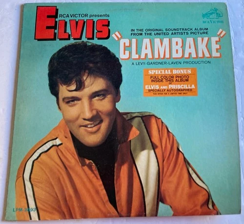 ELVIS PRESLEY MONO Clambake 1967 STAMPED COVER Not For Sale Promotion Use ONLY