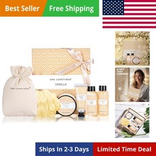 Spa Gifts for Women 6pc Vanilla Bath Sets Women Gift With Body Lotion, Shower...