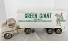 1950's Vintage TONKA Green Giant Toy Reefer Semi Truck with Wood Trailer