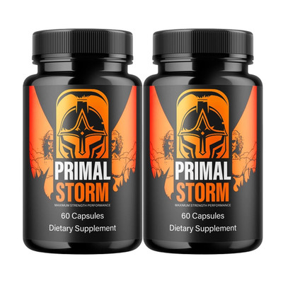 2-Pack Primal Storm Capsules   PrimalStorm Daily Male Health Support - 120 Caps