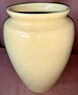 Vintage Bauer Fred Johnson  Bright Yellow Oil Jar Vase  Hi-Fire  7.75"  Ex Cond