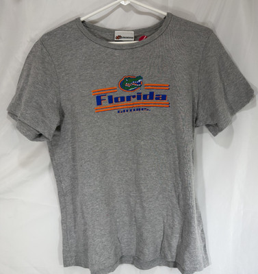Florida Gators Football CottonBlend T-Shirt Fifth Ocean Grey Graphic Design Sz L
