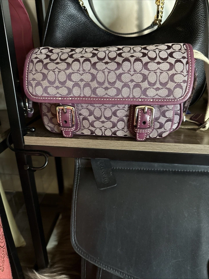 Coach Canvas purple rare fanny pack - Image 2 of 2