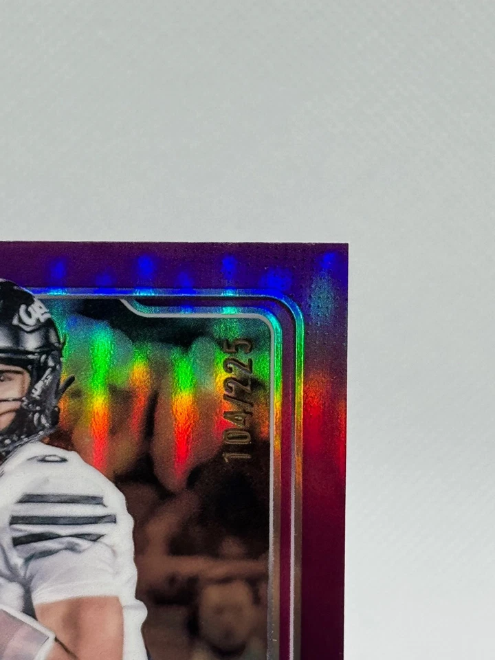 Rocco Becht 2025 Bowman Chrome U #188 - True Fuchsia Refractor /225 Iowa State - Image 2 of 3