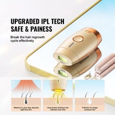 IPL Hair Removal, Permanent Hair Removal For Women And Men, Auto Manual Modes