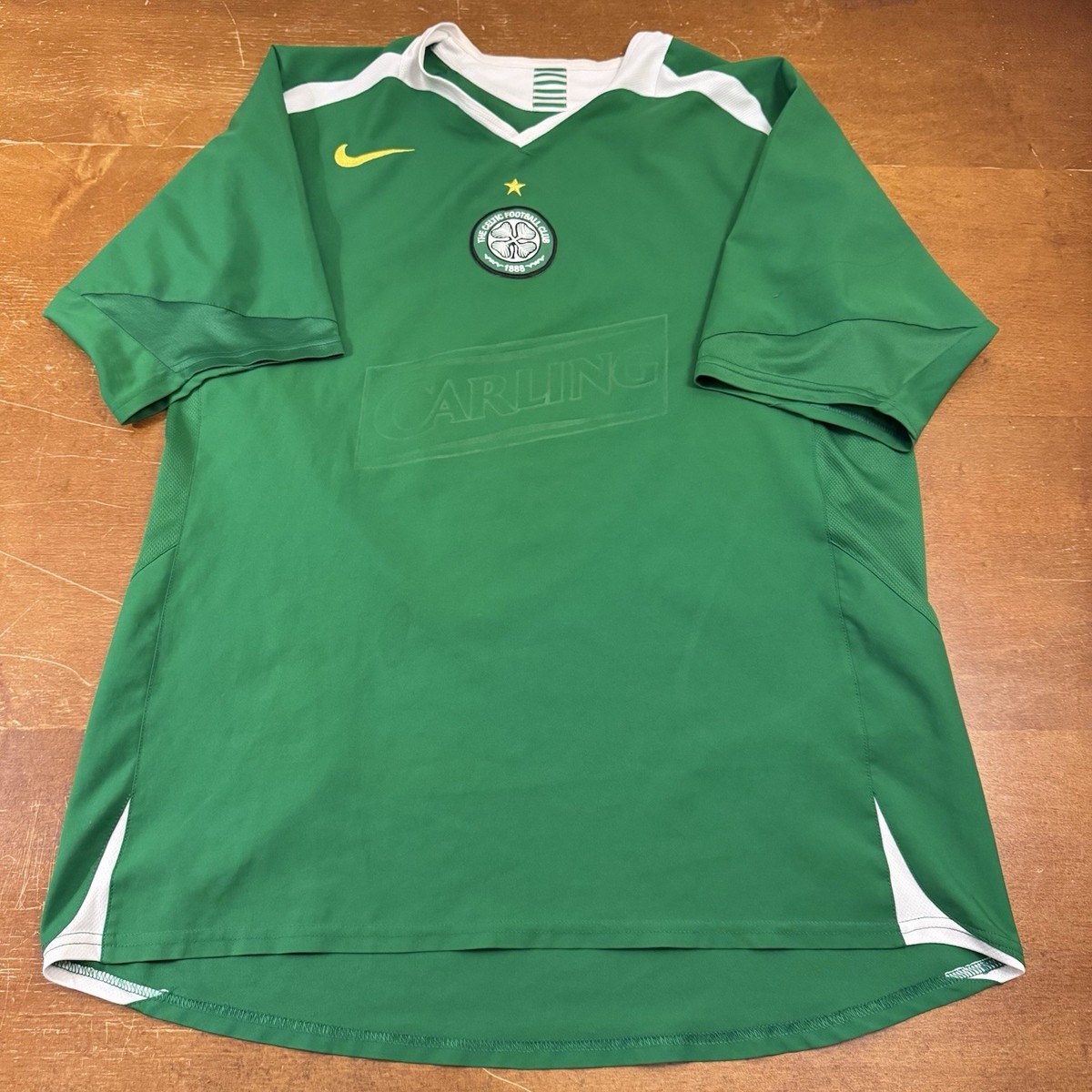 VINTAGE Celtic Shirt Soccer Jersey Mens Large Green 2005-2006 Away