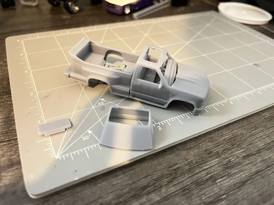 Impresión 1/64 Chevy Silverado OBS cabina única V1 impresión 3D Foto 4 de 4