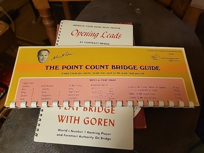 Vintage Goren Bridge Teaching Set Autobridge Bidding Wheel Guide Lot