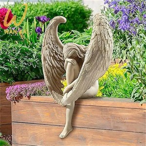Redemption Angel Statue Creative Angel Sculpture Decoratio Resin Craft Statuette