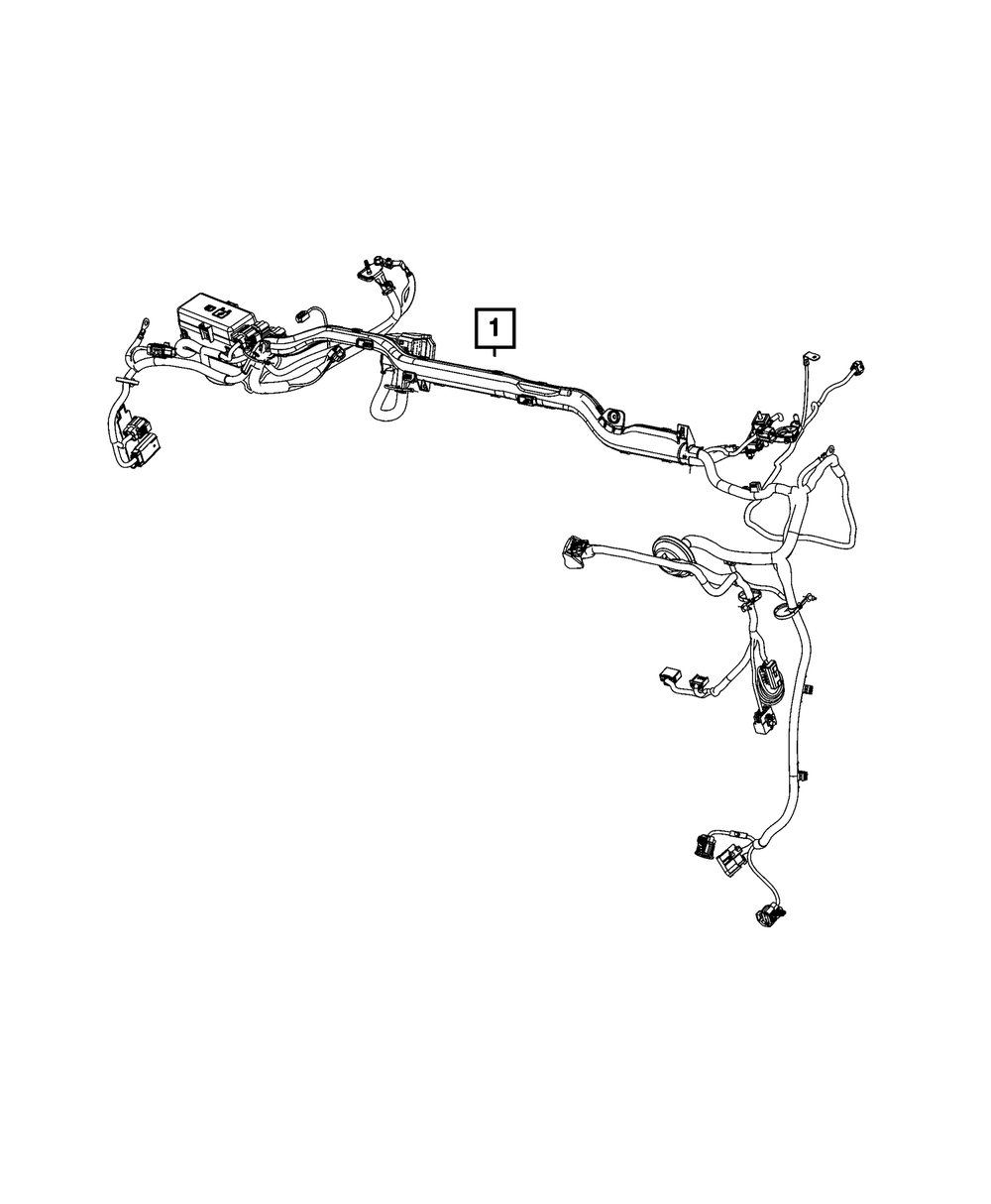 Genuine Mopar Dash Right Wiring 68549571AC