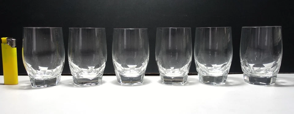 6 Wassergläser geschliffen Gral Glas Höhe 10cm - Bild 2 von 4