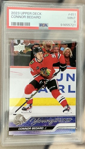 2023-24 Upper Deck Series 2 - Young Guns Connor Bedard #451 (RC) PSA 9