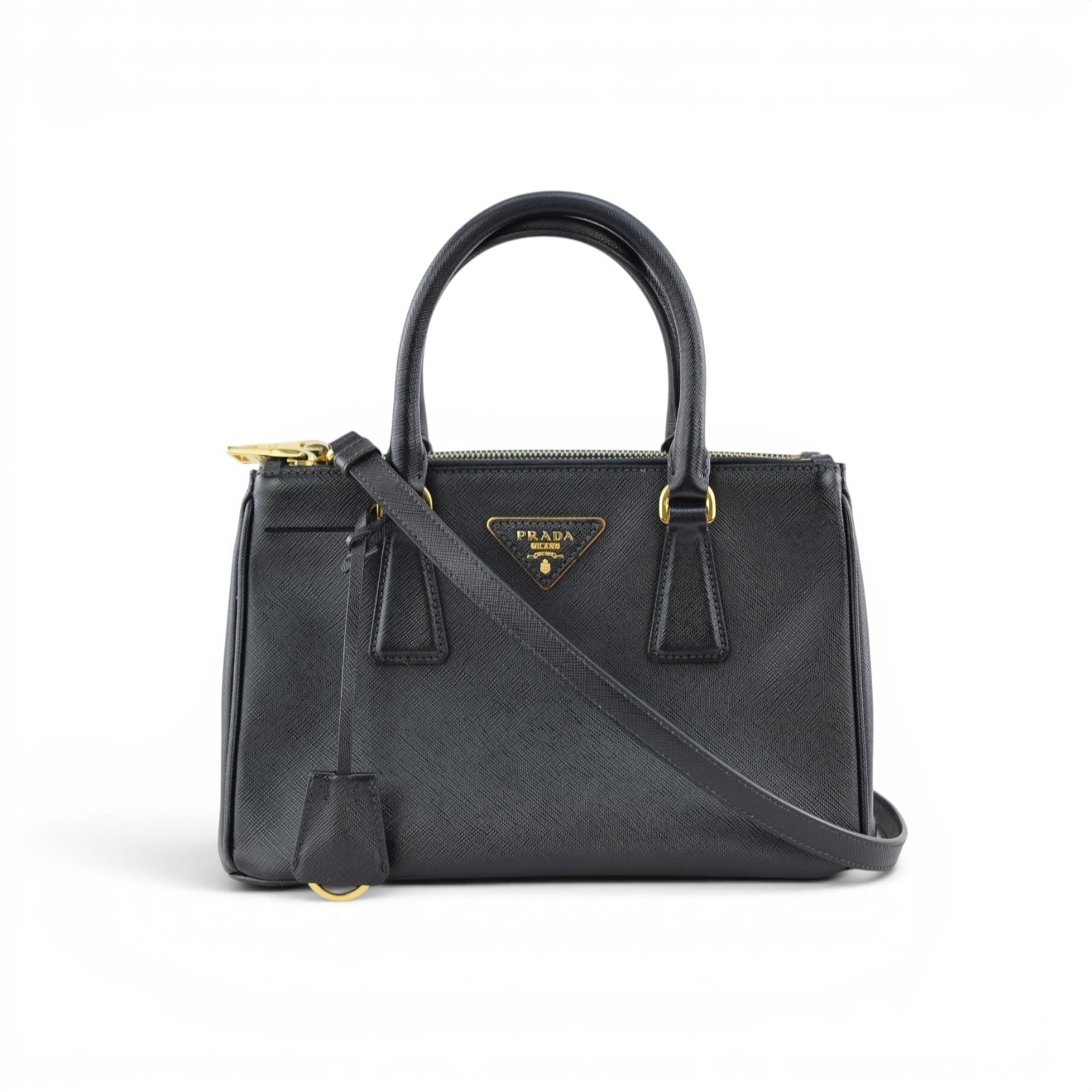 Prada Saffiano Lux Galleria Double Zip Tote