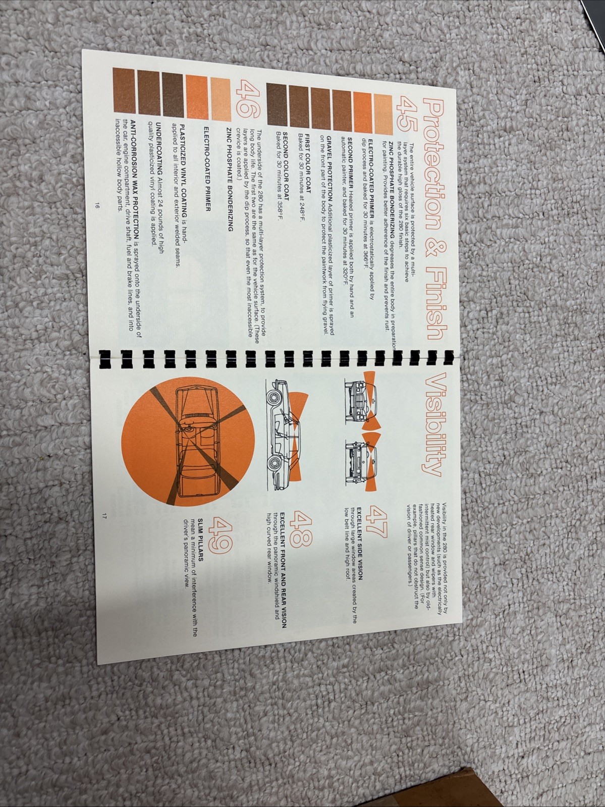 Vintage Mercedes-Benz,  280  And 280 Coupe Dimension’73 brochure