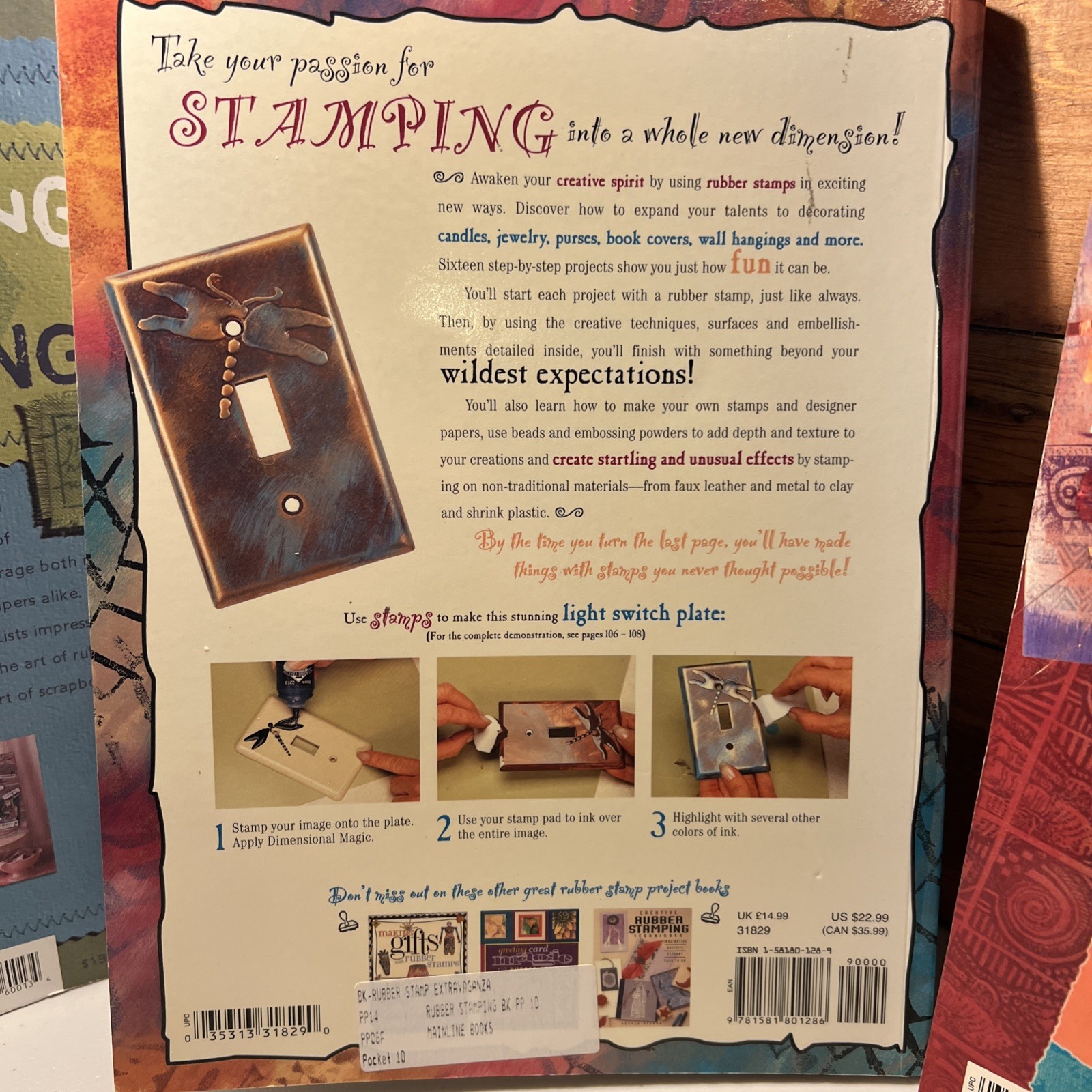 как выглядит Rubber Stamping Ideas, Designing, And Project Book Lot фото