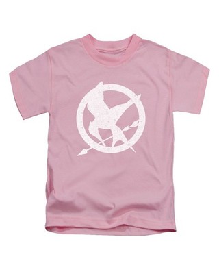 Mocking Jay District 12 Kinder T-Shirt Katniss weiß Kreis Kinder Oberteil