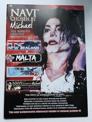 Michael Jackson Impersonator NAVI CONCERT PROGRAMME - New 