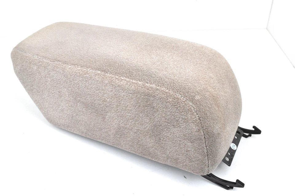 2000-2004 Mitsubishi Montero Sport Center Console Beige Cloth Armrest OEM - Image 4 of 4