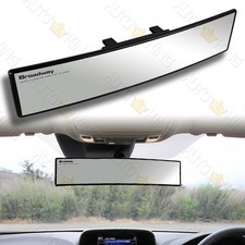 Broadway 400mm Wide Convex Interior Clip On Rear View Clear Mirror Universal