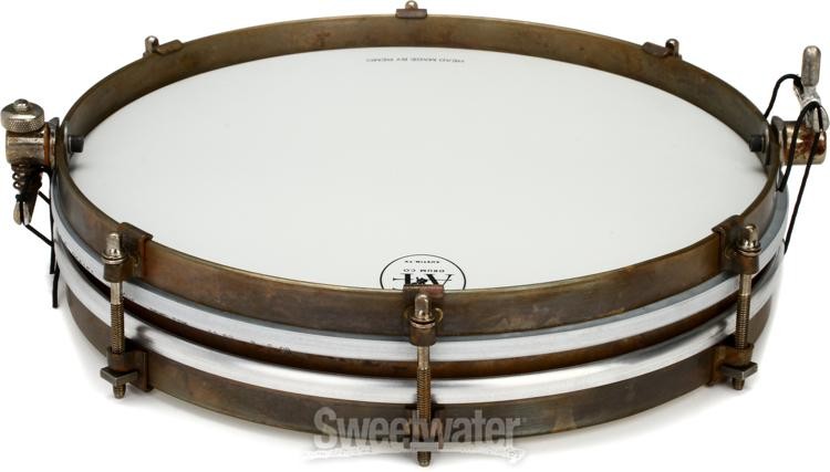 A&F Drum Company Pancake Snare Drum - 12" - Brass