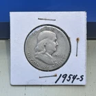 1954-S Franklin Half Dollar 50C San Francisco Business Strike 90% Silver
