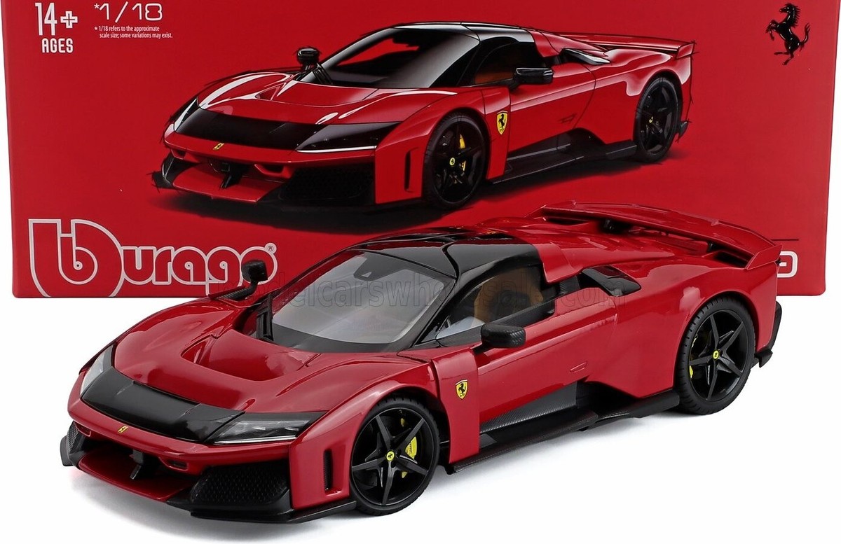 2024 Ferrari F80 Rosso Corsa/Black Wheels Dealer Exclusive 1:18 by