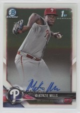 2018 Bowman Chrome Prospect Auto McKenzie Mills #CPA-MMI Auto uk2