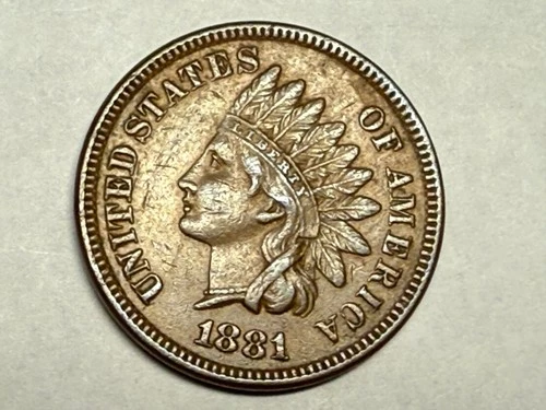 1881 INDIAN HEAD U.S. Cent. Super nice XF-AU. #q1