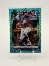 2026 Bowman Chrome Mega Junior Caminero Aqua Mojo Refractor /125 #59 TB Rays