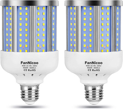 2 Pack 280W Equivalent LED Corn Light Bulb, 4000 Lumen 6500K Cool White Daylight