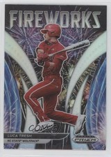 2021 Panini Prizm Draft Picks Fireworks Silver Prizm Luca Tresh #F-LT 00gy