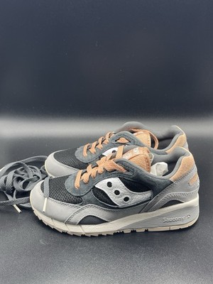 Saucony Shadow Damen Sneaker Grau/Schwarz/Orange Netz Schnürer EU 37 (US 6)