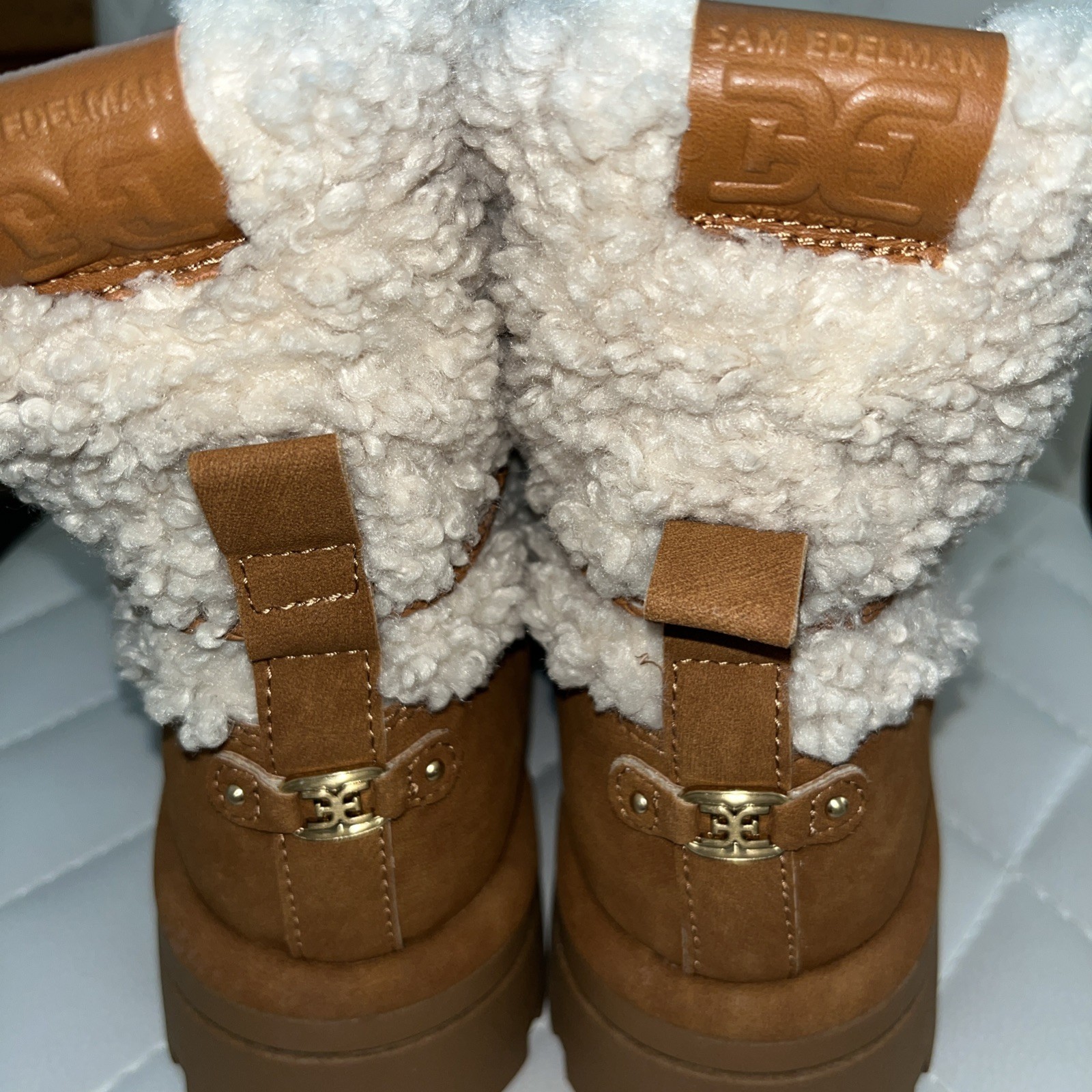 SAOLA Stivaletto Sam Edelman donna Olin suola a strappo nuovo senza scatola splendido stivaletto