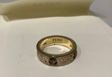 F Is Fendi Ring Size Medium With Leaflet/ Receipt Needs Some Repair