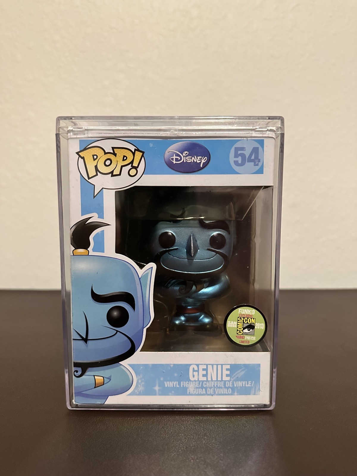 Funko Pop! Vinilo Disney Genie Metallic #54 Sdcc 480 Piezas 2013 Hard Stack