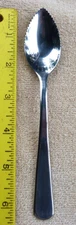 NORPRO Stainless Grapefruit Spoon smooth, glossy, round handle tip 6 1/4 inches