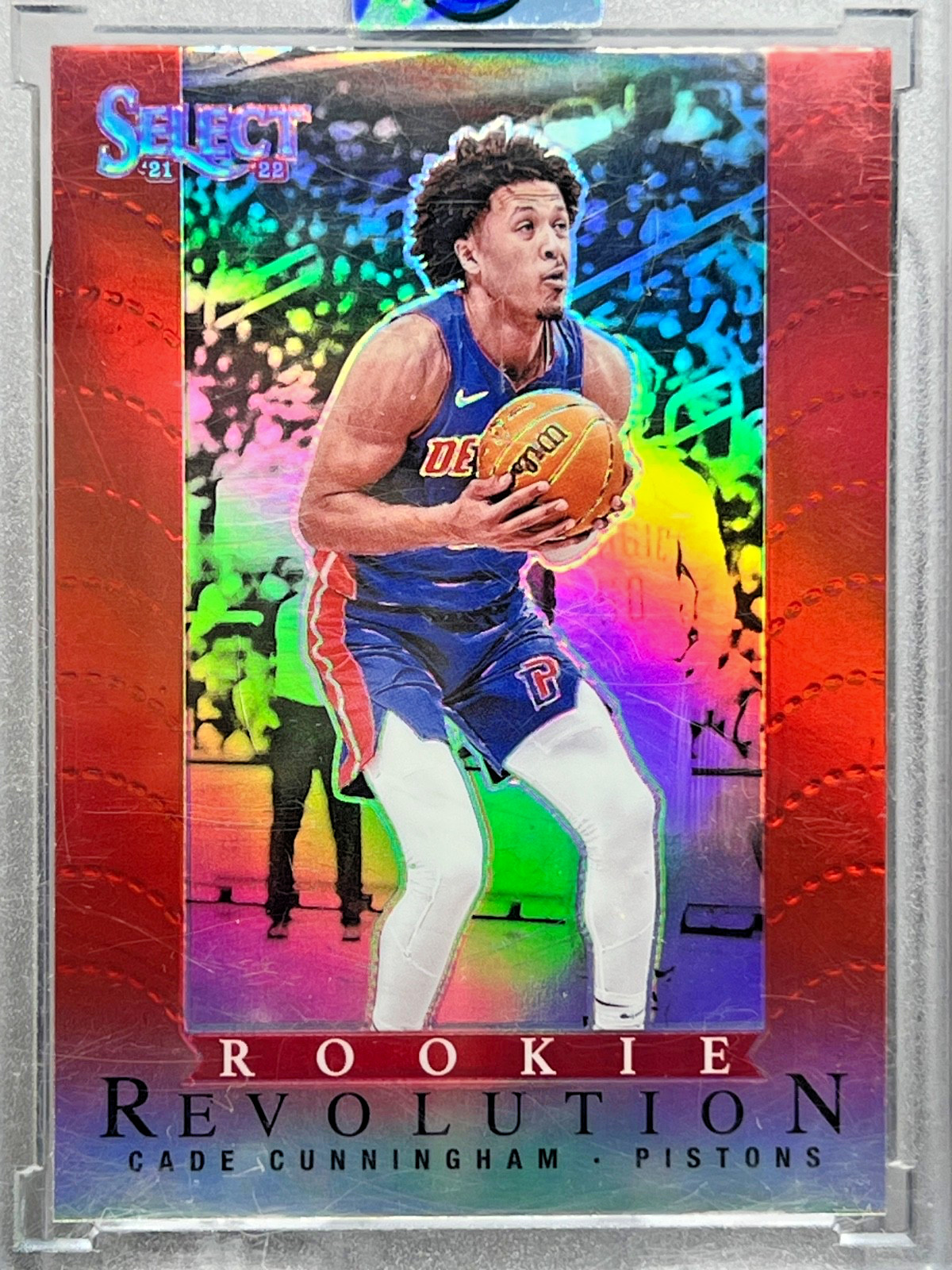 2021-22 Panini Select Cade Cunningham Rookie Revolution RC RED Prizm Case Hit!💥