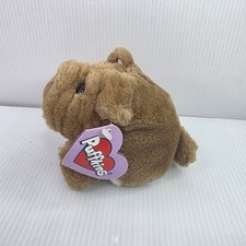 VINTAGE Swibco 1994 Puffkins Bosley the Bulldog Plush Toy Stuffed Animal W/ Tags