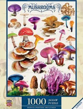 Field Guide Mushrooms 1000-Piece Jigsaw Puzzle