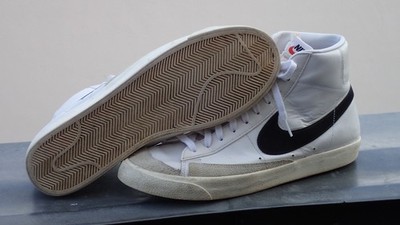 NIKE BLAZER MID '77 Vintage, weiß/schwarz, US 13 / EUR 47,5, getragen